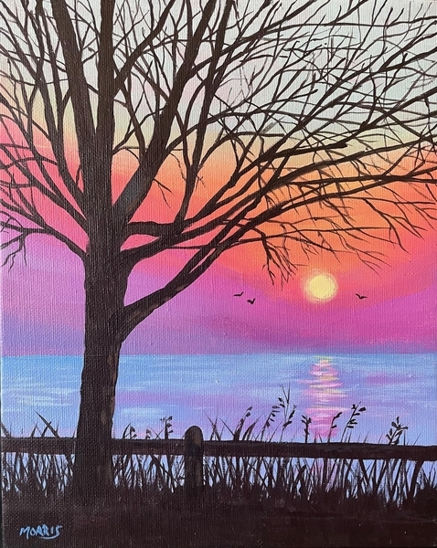 Serenity by the Shore (Framed) (SOLD)